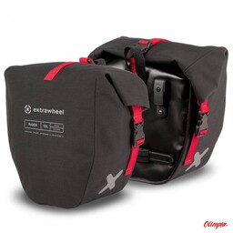 EXTRAWHEEL Sakwy uniwersalne RIDER POLYESTER 30L black