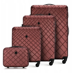 Komplet walizek Wittchen Classic Abs 56-3A-55K-31 bordowy