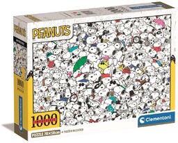 Clementoni, Puzzle Compact Impossible Peanuts, 1000 el.