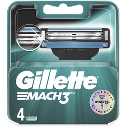 Gillette, Mach3, 4 wymienne wkłady