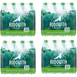 Woda mineralna RODOWITA z Roztocza delikatnie gazowana 48x