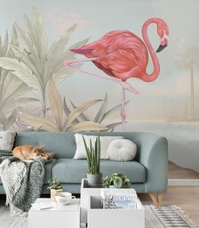 Wallcolors Tapeta Crimson Flamingo