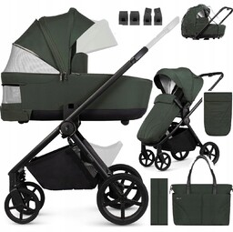 Venicci Claro lekki wózek 10,7kg 2w1 +t+p+okrycie+m+f+m+a Forest