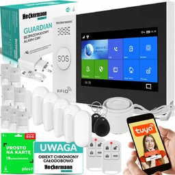 Alarm Bezprzewodowy 7x Czujnik Ruchu Drzwi 5x Okno
