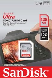 Duża Karta Pamieci SD SanDisk Ultra SDXC 128GB