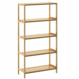 Regał Półka Z Bambusa 5 Półek Na Książki