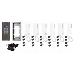 Domofon Aco CDNP7ACC 6 rodzinny 6 słuchawek rfid