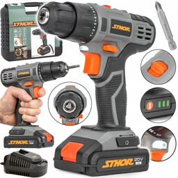 Wkrętarka Wiertarka Akumulatorowa Sthor 78081 2 Biegi Walizka