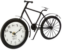 Atmosphera Zegar stołowy metalowy, motyw roweru, 29 cm
