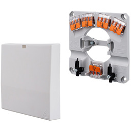 Puszka podtynkowa montażowa 5-torowa 5 6mm IP20 szara