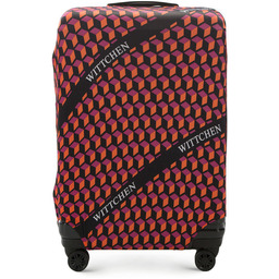 Pokrowiec na walizkę dużą pomarańczowo-czarny