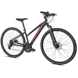 INDIANA Rower crossowy X-Cross 2.0 D17 damski Czarno-różowy