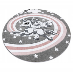 Dywan Pony Petit koło szary 120 cm Okrągły