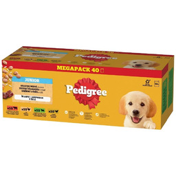 PEDIGREE Junior Wybór Smaków z ryżem saszetki 40x100
