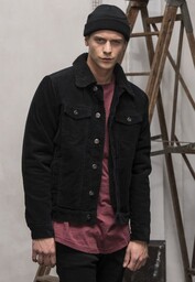 kurtka SHERPA CORDUROY JACKET black-XXL