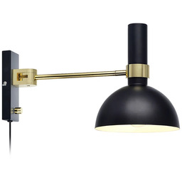 Markslöjd - Larry Lampa Ścienna Black/Brushed Brass