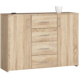 Komoda szafka K45 110cm 4 szuflady dąb sonoma