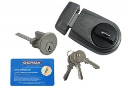 Zamek wierzchni Gerda ZG 100 grafit, 3 klucze
