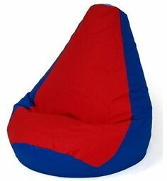 GO GIFT Pufa worek Grusza Niebiesko-czerwony XL 130