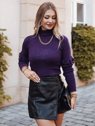 Sweter damski BUFALO ciemnofioletowy Dstreet MY1426