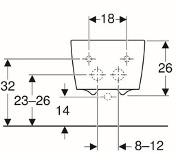 GEBERIT 231910000 Bidet wiszący icon square