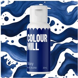 BARWNIK OLEJOWY DO MAS TŁUSTYCH KREMÓW CZEKOLADY GRANATOWY