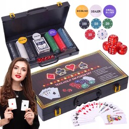 POKER ZESTAW DO GRY W POKERA TEXAS 300