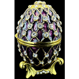 Rzeźba figurka SZKATUŁKA JAJKO FABERGE P23088C