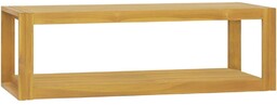 vidaXL Łazienkowa półka ścienna, 110x45x35 cm, lite drewno