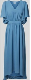 Długa sukienka z dekoltem w serek model ‘MIRAGE’