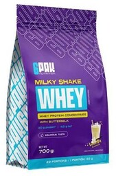 6Pak Nutrition Milky Shake Whey Wanilia, 700 g