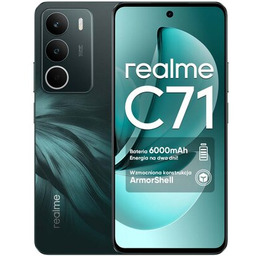 REALME Smartfon C71 8/256GB 6.67" 120Hz Czarny Ochrona