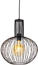 Designerska lampa wisząca czarna - Wire Bake