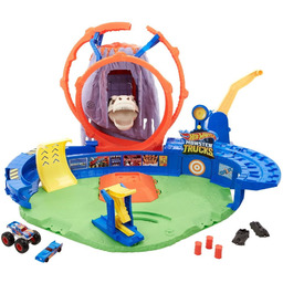 Wulkan kaskaderska arena Hot Wheels Monster Trucks samochody
