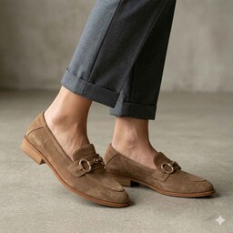 Mokasyny damskie 24-12502-A-85 Khaki