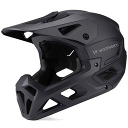 WOZINSKY Kask rowerowy HT-58C Czarny Full Face MTB