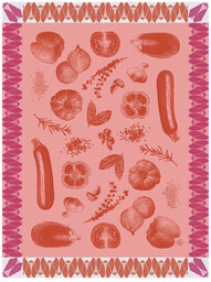 Le Jacquard Fran ais Ściereczka kuchenna Ratatouille Red