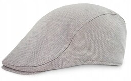 Lekki Kaszkiet Męski - Pako Jeans - Popielato-Niebieski