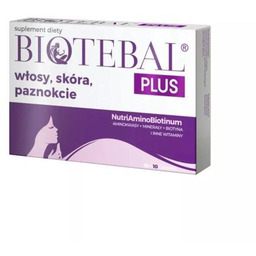 Biotebal Plus Włosy Skóra Paznokcie Tabletki 40szt.