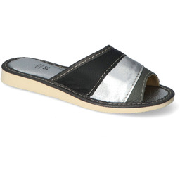 Kapcie Maximus 24B01 Srebrne paski