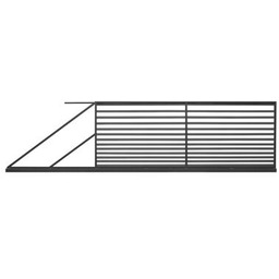 Brama przesuwna Daniel antracyt 600 x 150 cm