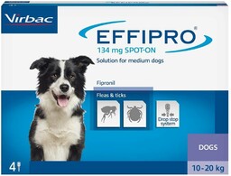 EFFIPRO Spot-On pies M 10-20 kg (pipeta 4