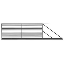 Brama przesuwna Daniel antracyt 600 x 150 cm