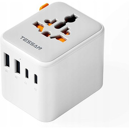 Tessan adapter podróżny uniwersalny 2x Usb-c 2x Usb-a