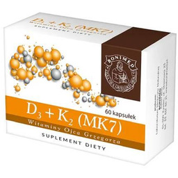 D3 + K2 (MK7) Witaminy Ojca Grzegorza, 60