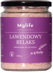 MGLIFE Magnezowa sól do kąpieli Lawendowy Relaks 540g