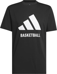 adidas Mężczyźni adidas Basketball Tee, Black, S