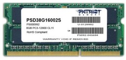 Patriot Memory Pamięć Signature PSD38G16002S (DDR3 SO-DIMM; 1