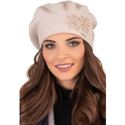 Vivisence 7007 Beżowy Uni Nakrycie Głowy Beret