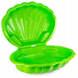 Piaskownica plastikowa Zamykana Muszla XXL zielona